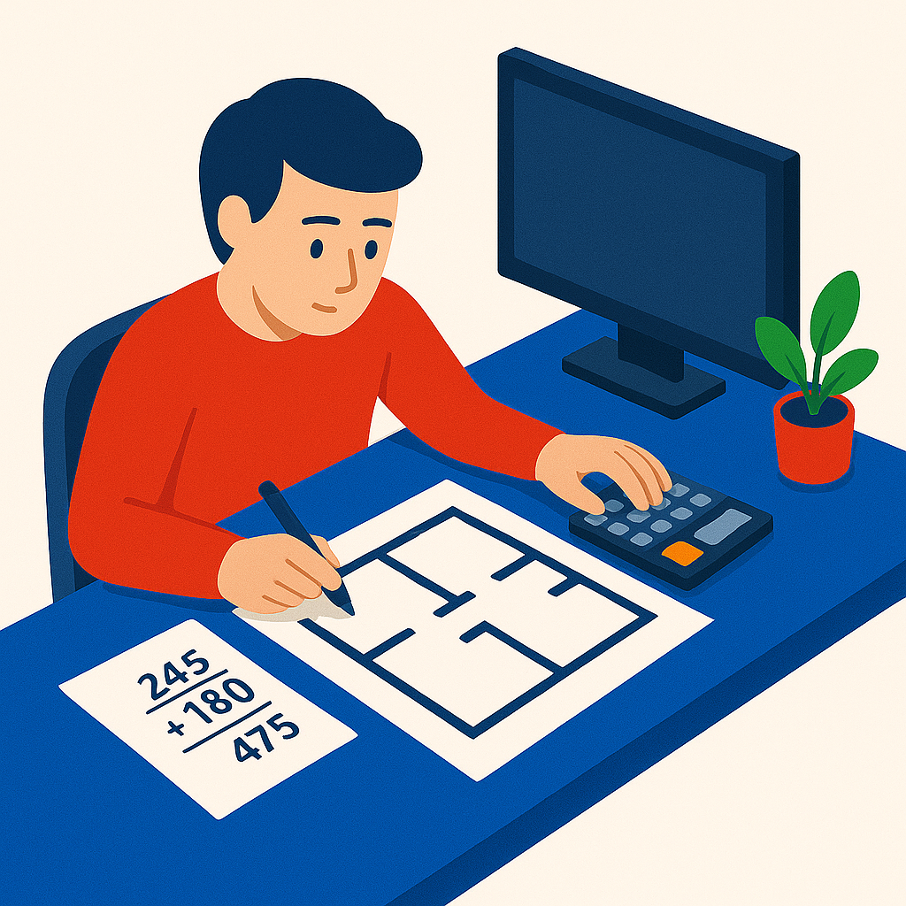 Illustration d'une calculatrice